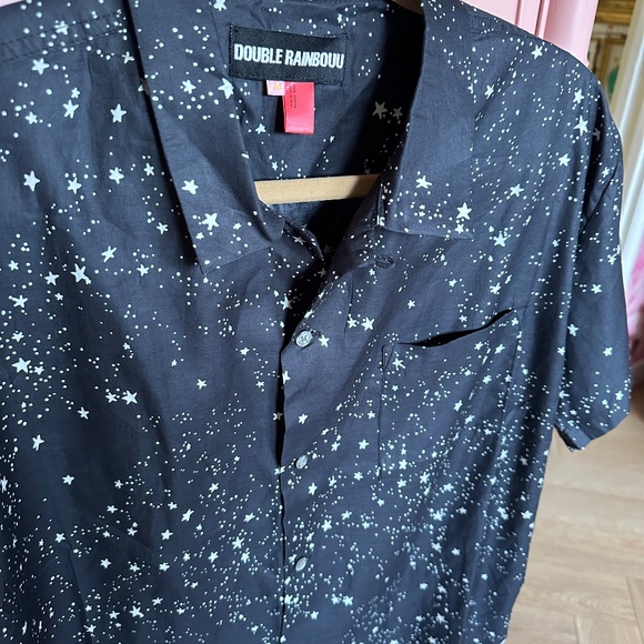 Double Rainbouu Starry Sky Button-Down Shirt - Picture 4 of 5